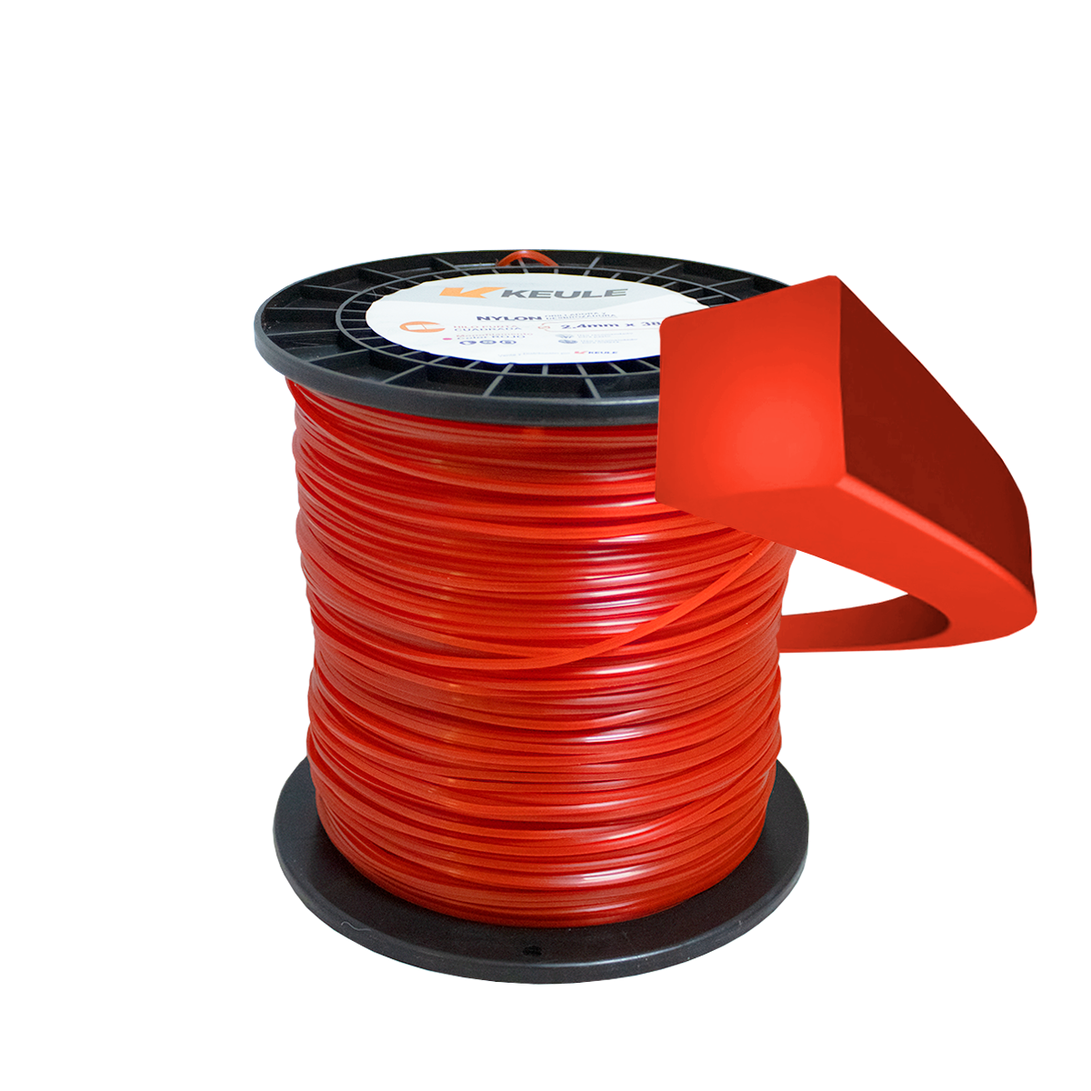 Rollo Nylon Cuadrado 2.4mm 380 Metros