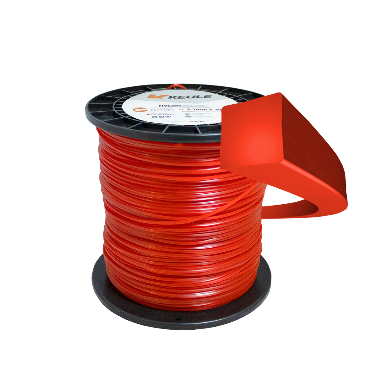 Rollo Nylon Cuadrado 2.7mm 300 Metros