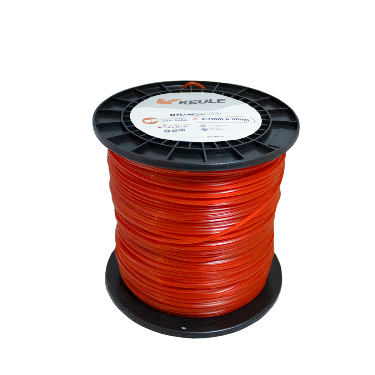 Rollo Nylon Cuadrado 2.7mm 300 Metros - 0