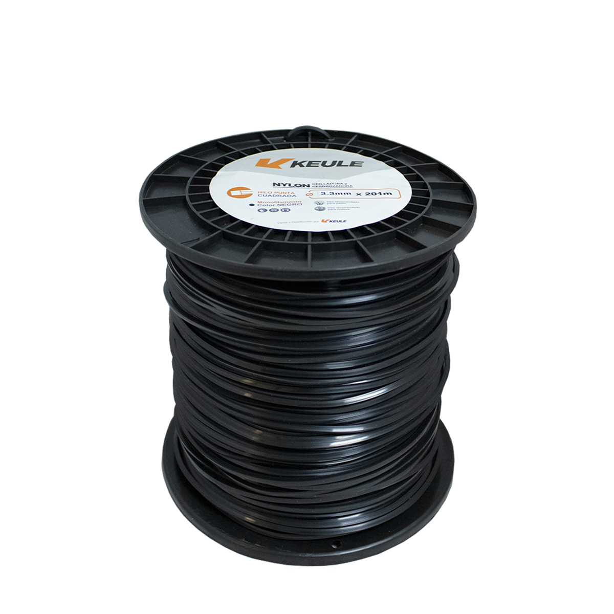 Rollo Nylon Cuadrado 3.3mm 201 Metros - 0