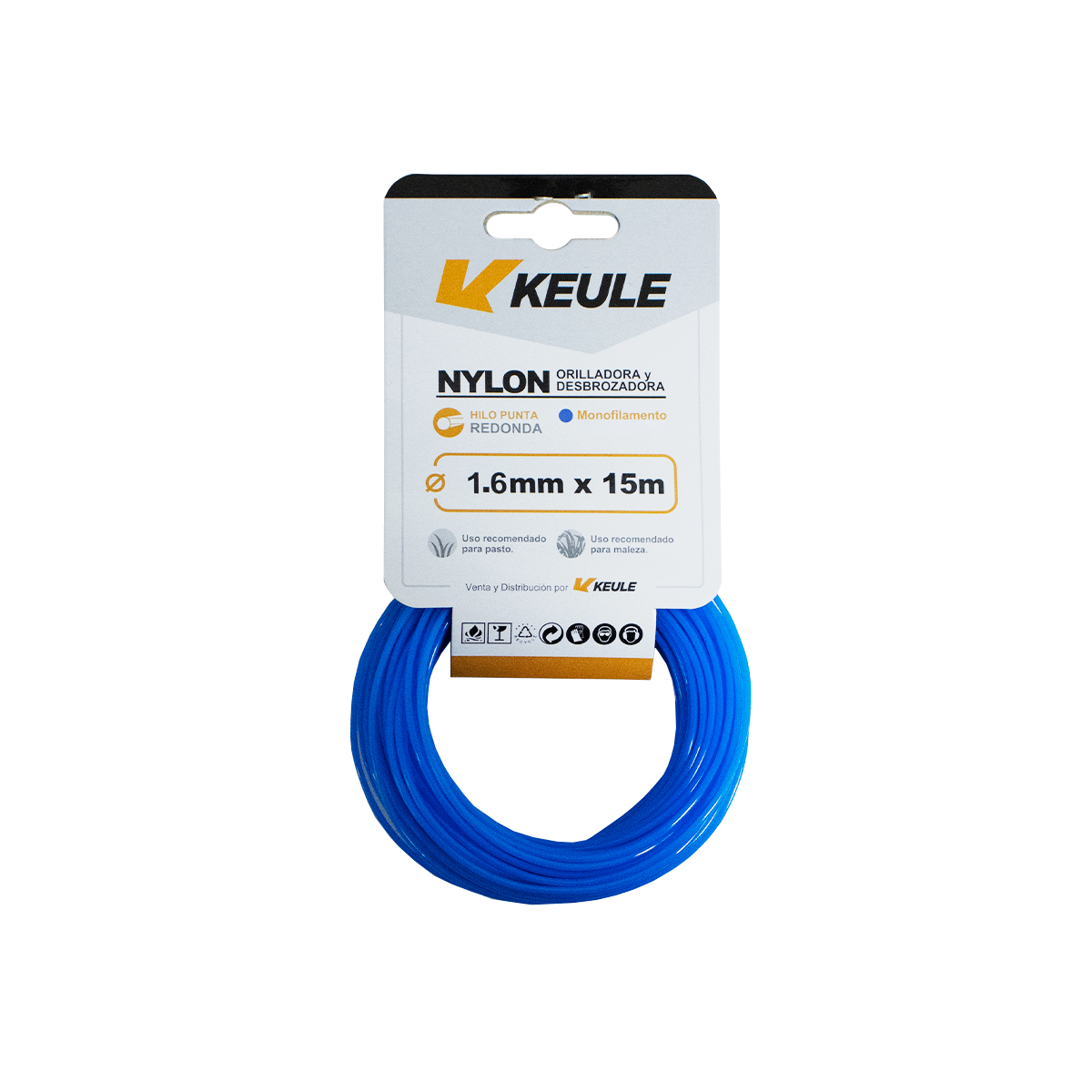 Rollo Nylon Redondo 1.6mm 15 Metros
