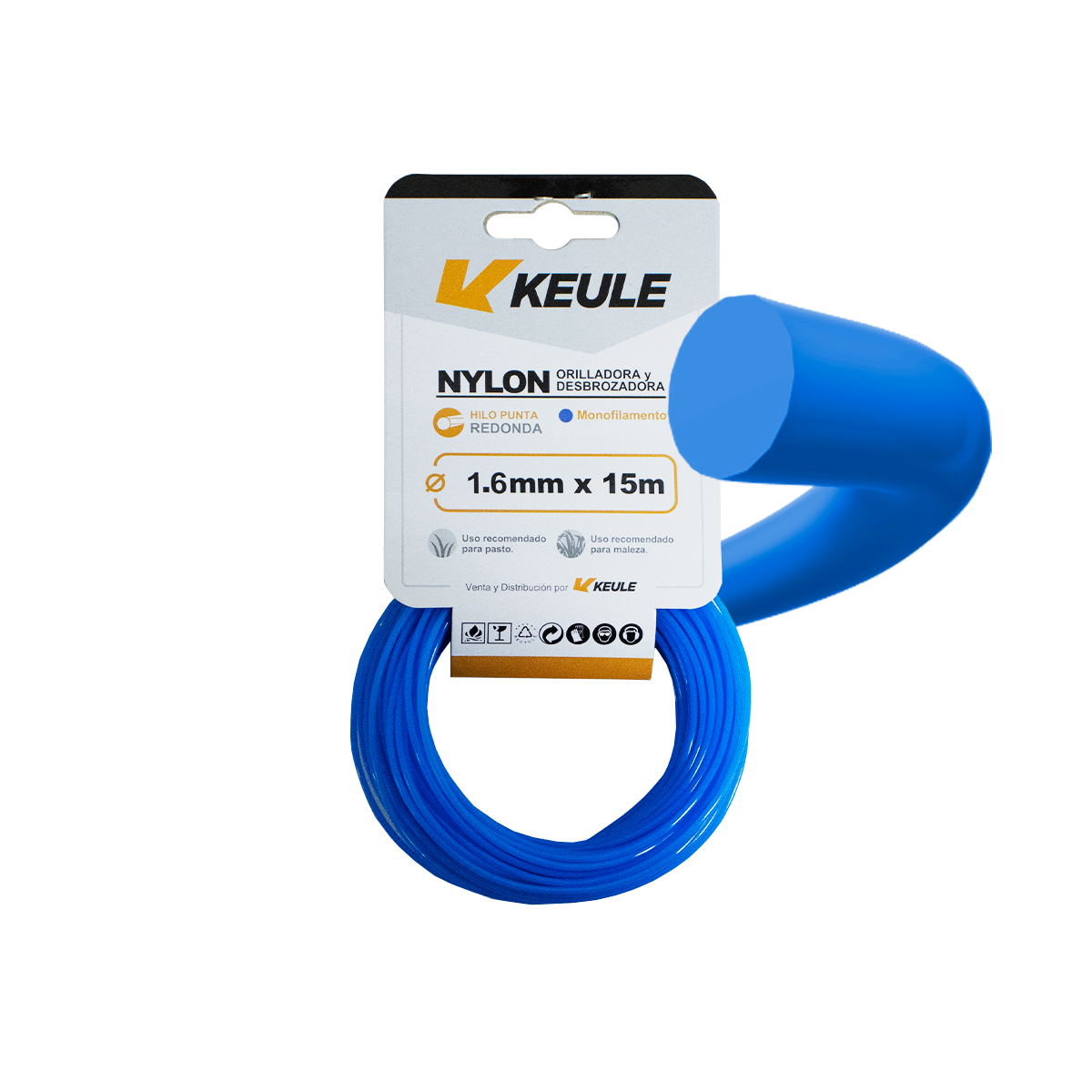 Rollo Nylon Redondo 1.6mm 15 Metros - 0