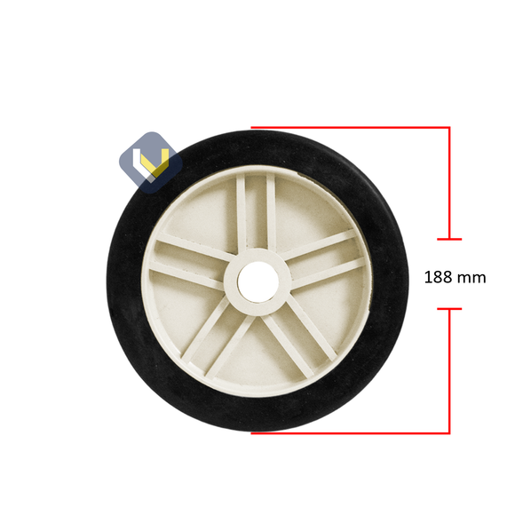 Rueda 8" Plastica