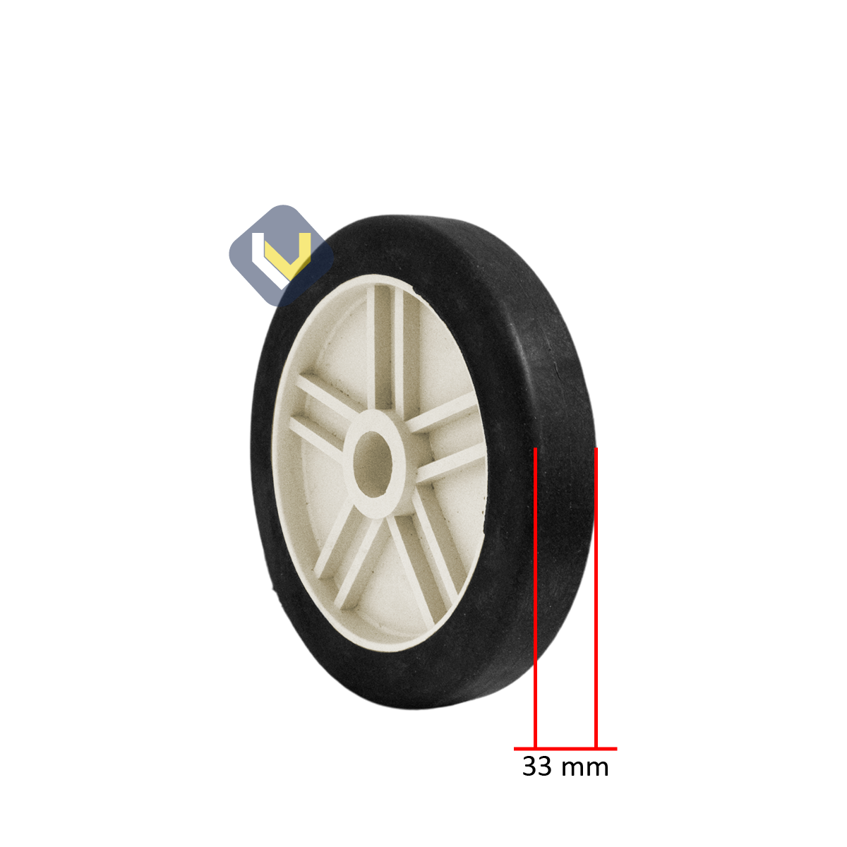 Rueda 8" Plastica