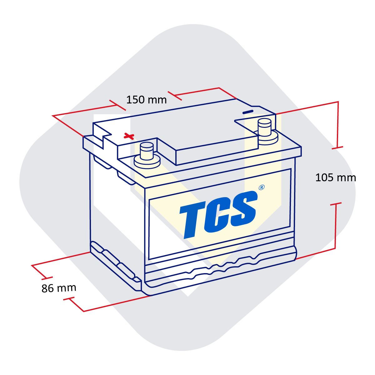 Bateria Tcs YTX9-BS 8 Amp