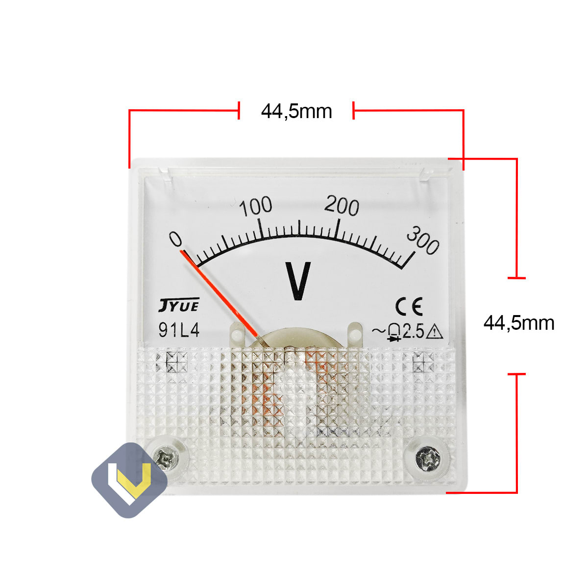 Voltímetro Análogo De 0 - 300v Dc