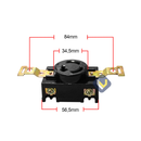Enchufe Hembra Panel 3 Patas-4