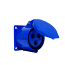 Enchufe Industrial Hembra Embutida 2P+T 16A 220V-1