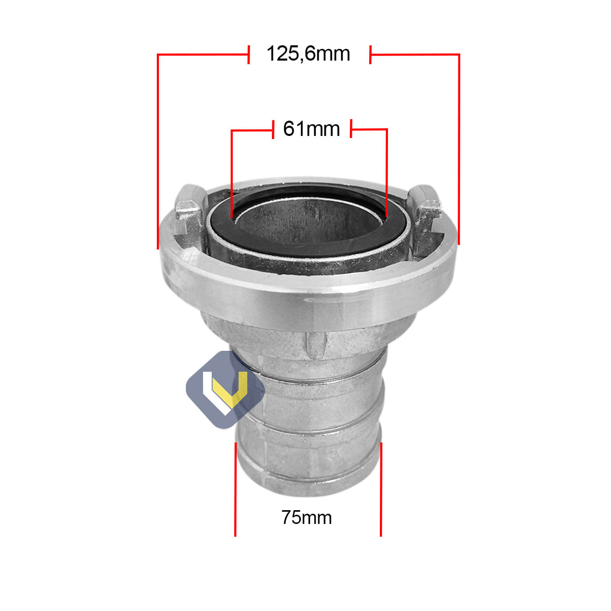 Union Storz Larga 3" Aluminio