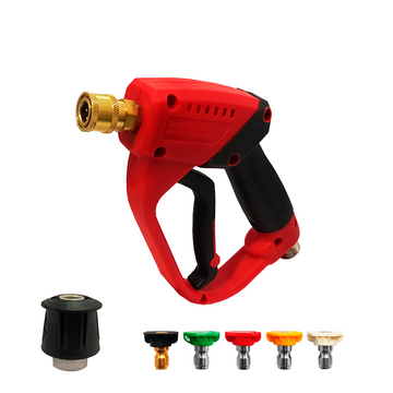 Pistola Hidrolavadora 5000 Psi 345 Bar Corta + Set - 0