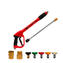 Pistola Hidrolavadora 5000 Psi 345 Bar Larga + Set-3