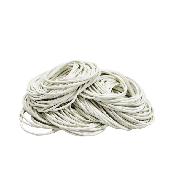 Banda Elástica De Caucho Blanca Para Billetes 500gr