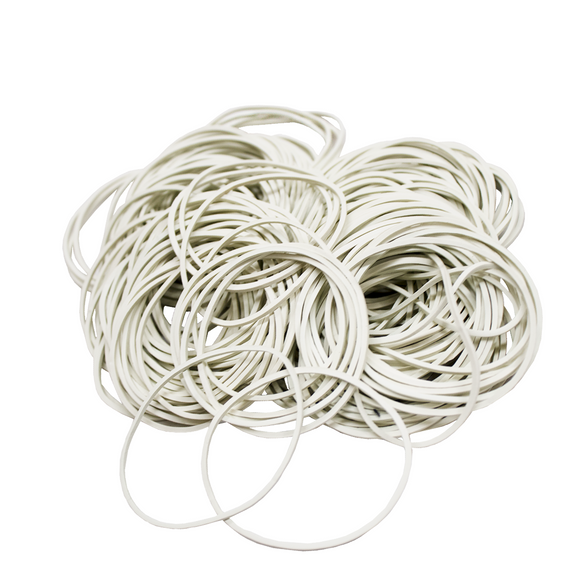 Banda Elástica De Caucho Blanca Para Billetes 500gr